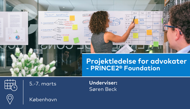 Nyt kursus: Projektledelse for advokater - PRINCE2® Foundation